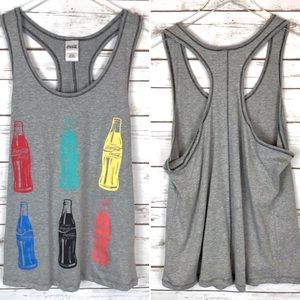 Coca Cola Racerback Tank w/ Colorful Screenprint